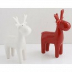 Christmas decoration reindeer, Ceramic